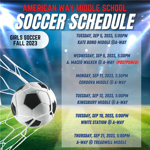 Girls Soccer Schedule